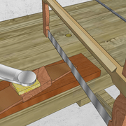 **d/** Nous scions le désabout et les abouts .