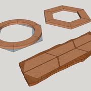 trianguler des débits de bois dans des travaux circulaires.