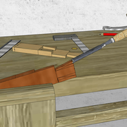 **7/** Nous procédons au bûchages et dressages des pentes.