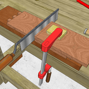 **1/** Nous descendons déjà les arasements d'entailles.