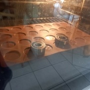 Les roulements dans le four à 120C