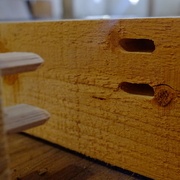 Ma petite réserve de 8x80 passera dans ce mur... nous avons du couper quelques 8x100 pour finir.