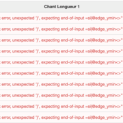 Le résultat pour l'export du chant sous une autre forme