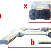 a = ouverture, b = saillie