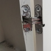 Charnière de porte en place