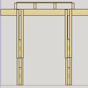 Vue de face (moisage incomplet)