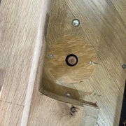 Usinage de l'arondie à la fraise a copier à l'aide d'un gabarit en CP