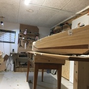 premiere ebauche du kayak avec formes et couleurs