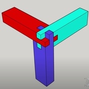 2ème enfourchement; reste un petit cube à combler avec une chute en fin d'assemblage