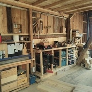 Deux plans de travail+rangement électro