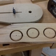 Réalisation des patères avec le gabarit