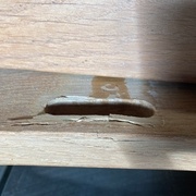 1 - Mortaise bien amochée