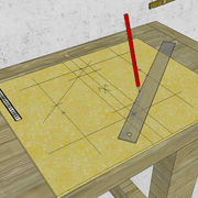 **Tracé de l'épure :** Tracés des lignes directrices .