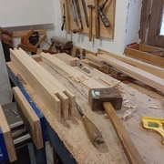 mortaises dégagées au ciseau