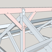 fig 4 Exemple de marques de liens de faîtage