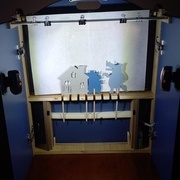 Positionnement des silhouettes d'ombres