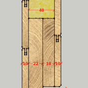 coupe horizontale ouvrant et dormant