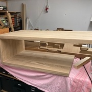 Meuble prêt avec une 1ére couche d'huile, ça boit!