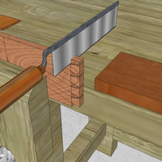 **2/** Arasements des tenons de rives.