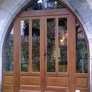 Arc en ogive, avec centres  a rechercher par trois points pour épure de cette belle menuiserie