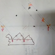 Position des écoinçons sur la poutre