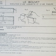 Le bouvet, exécution d'une languette et d'une rainure