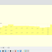 Toutes les pièces placées, dans l'ordre, sans tenir compte de dimensions des feuilles de contreplaqué.  Il y aura des chevauchements entre colonnes lorsque les premiers items sont plus larges que les derniers dans une même colonne. Par exemple. items 33-3