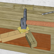 **6 bis/** Nous montons les assemblages indépendamment et ajustons si besoin .