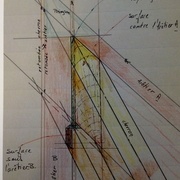 Chevron de croupe entre les deux arêtiers et contre le poinçon