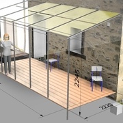 Maquette 3D project terrasse cours