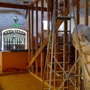 Montage du mur à sa place définitive