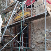 Voute en brique sur le pignon
