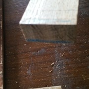 traçage traverse du côté du plateau