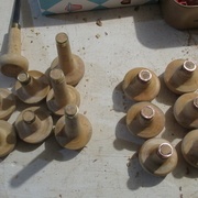 Manches de burins de différentes longeurs