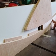 usinage de la moulure du cadre. "Berceau" sur joues de toupie