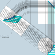fig 5/ Tracé géométrale complet du chevronnage