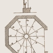 épure ancestrale d un escalier hélicoïdale en vis http://justinstorck.free.fr/e/escalier.php