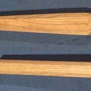 Deux vues d'un manche pour ciseau fin