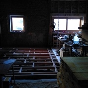 Deuxième dalle en bois