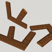 Détails de la pièce finie d'apprentissage assemblages petit cadre moulures/rainures.