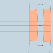 vue en plan  ,détail de poteau  avec les assemblages .