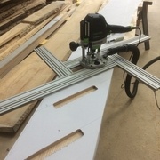 Fraisage des entailles de marches