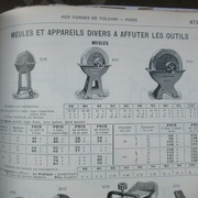 Meules et appareils divers à affûter les outils.