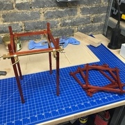 Maintien des traverses avec serre-joints