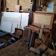 Pas évident de caser le cp dans l'atelier ni de trouver le bon moment pour le collage par ce temps d'hiver!