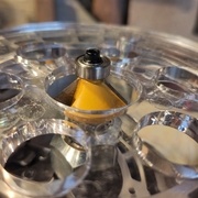 Fraise à 45° avec un roulement.