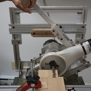 11- Taille du tenon - fin de coupe.