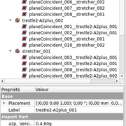 La case "fixed position" indique que ce tréteau est dans une position fixe. (Par défaut, seule la première pièce importer est fixe.)