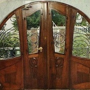Porte d entrée secession viennoise par Joseph Maria Olbrich 1901