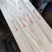 Traçage des mortaises